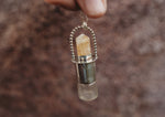 Load image into Gallery viewer, Silver &amp; Small Citrine Rollerball Necklace

